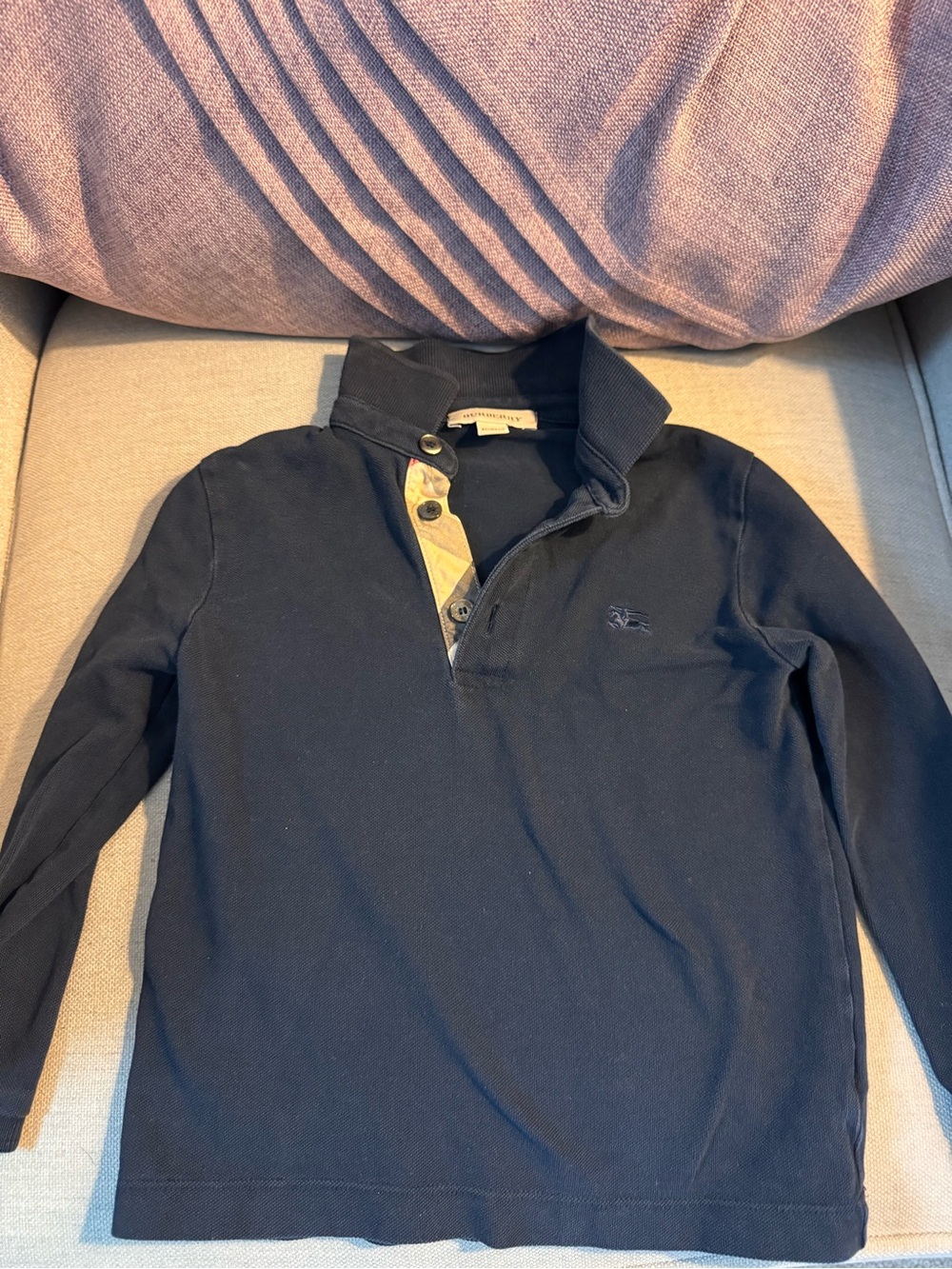 Burberry Boys’ Long-Sleeve Polo